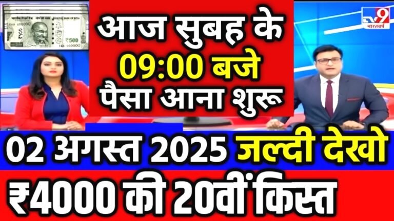 Pm Kisan 20th Kist Installment
